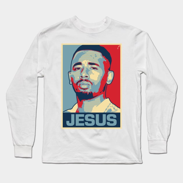 Jesus Long Sleeve T-Shirt by DAFTFISH